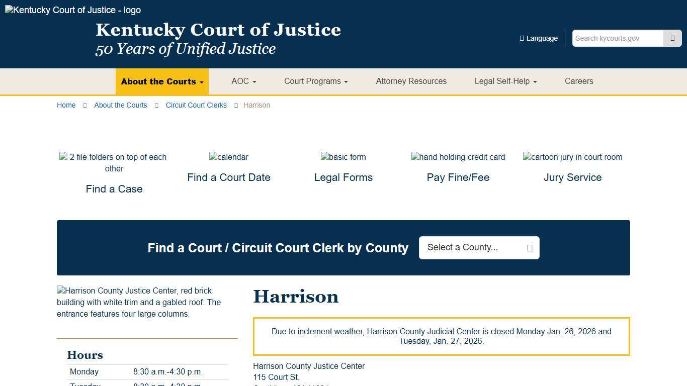 Harrison - Kentucky Court of Justice