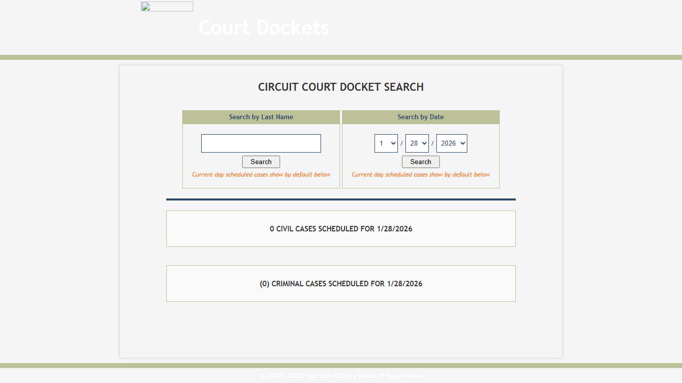 Harrison County! Online Services and Information